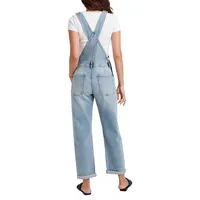 Baggy Straight Leg Denim Overalls