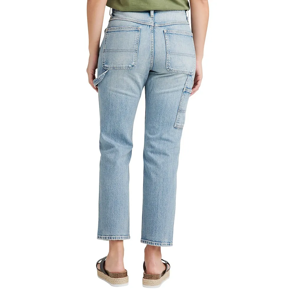 Carpenter High-Rise Straight Crop Jeans