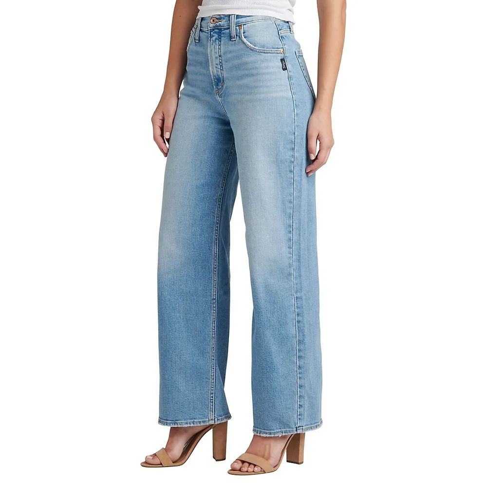 Highly Desirable High-Rise Loose-Leg Jeans