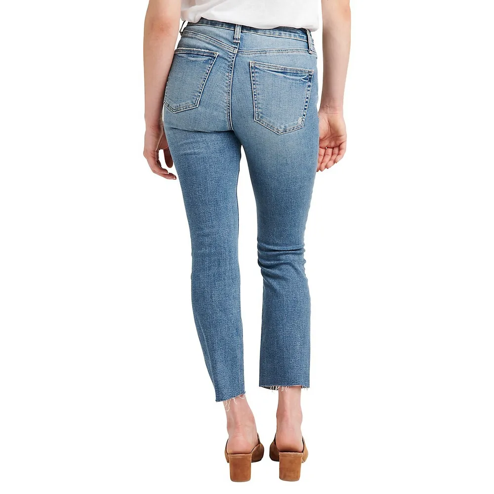 Most Wanted Mid-Rise Straight Crop Jeans