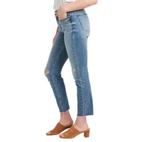 Most Wanted Mid-Rise Straight Crop Jeans