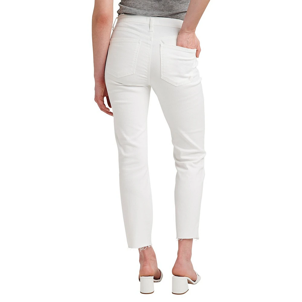 Most Wanted Mid-Rise Straight Crop Jeans