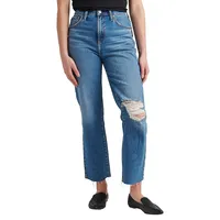 Highly Desirable High-Rise Straight-Leg Jeans