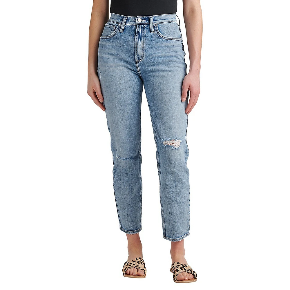 Highly Desirable High-Rise Straight-Leg Jeans