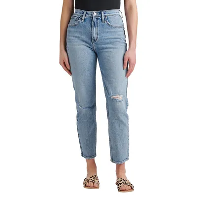 Highly Desirable High-Rise Straight-Leg Jeans