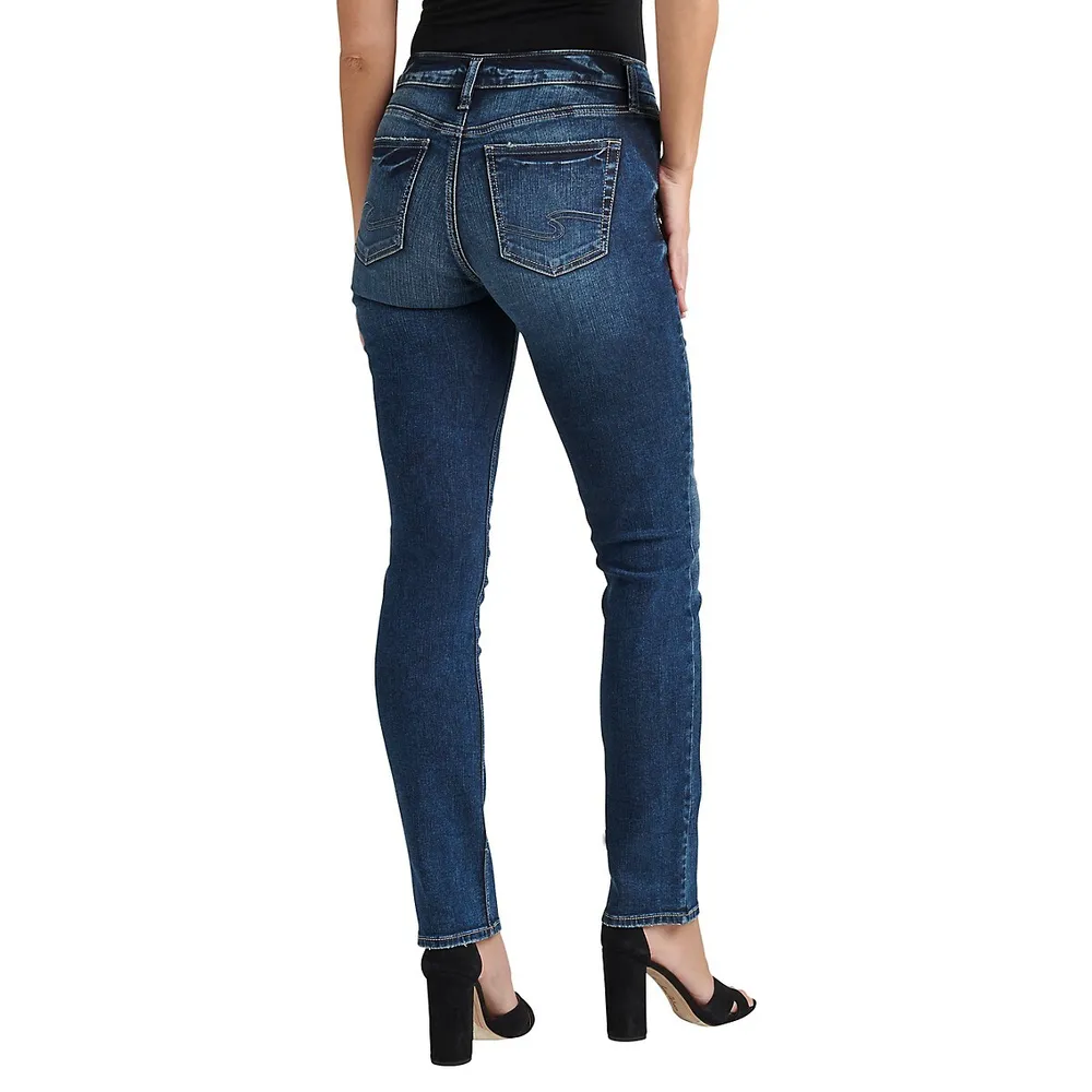 Suki Mid-Rise Straight Leg Jeans