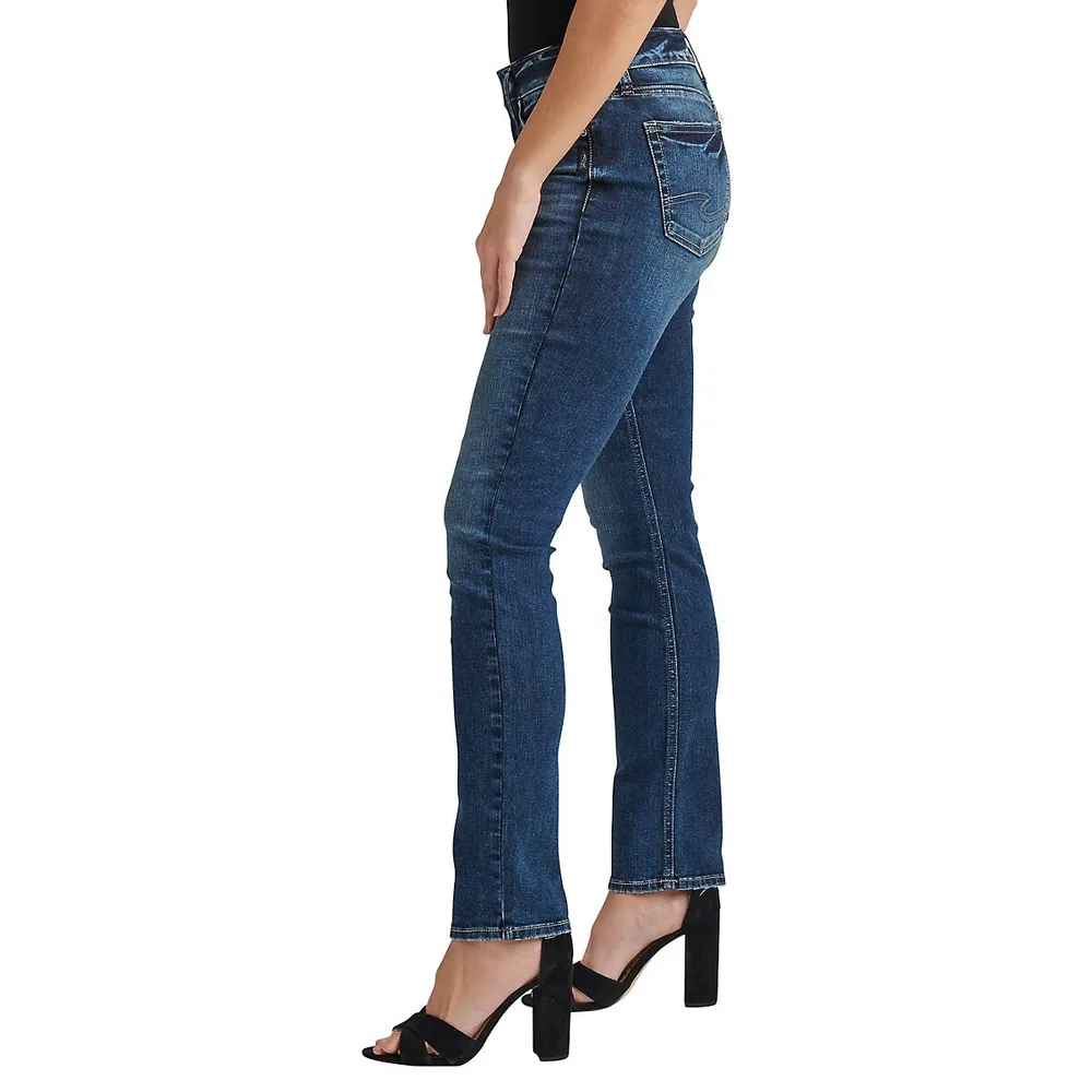 Suki Mid-Rise Straight Leg Jeans