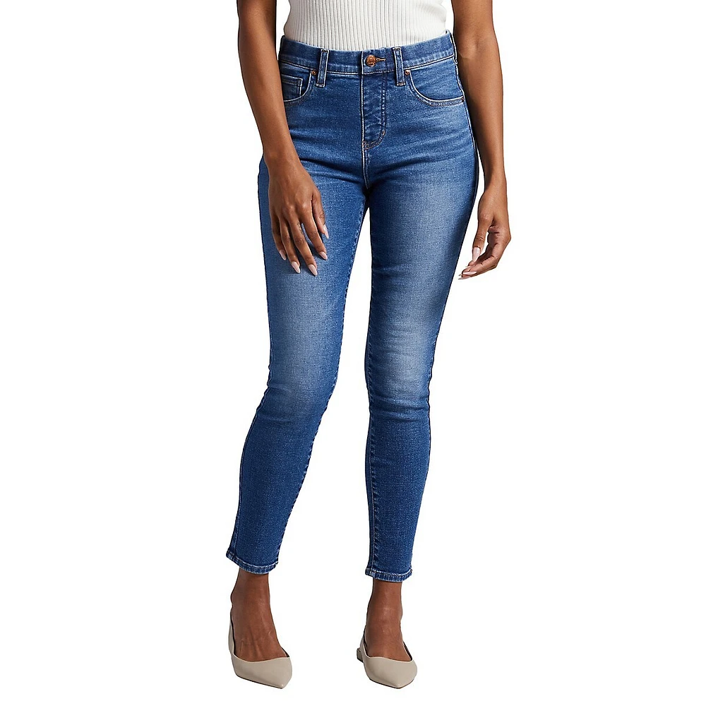 Valentina High Rise Skinny Pull-On Jeans