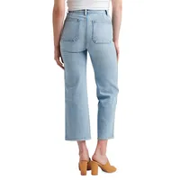 90s Fit Patch-Pocket High-Rise Wide-Leg Jeans