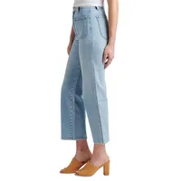 90s Fit Patch-Pocket High-Rise Wide-Leg Jeans
