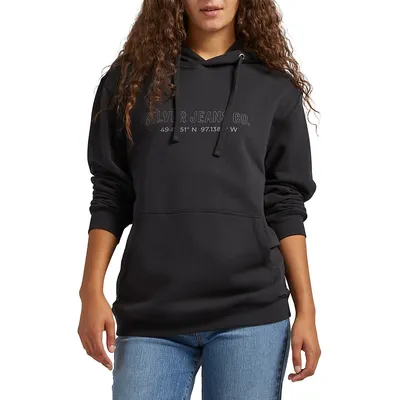 Unisex Relaxed-Fit Logo Hoodie