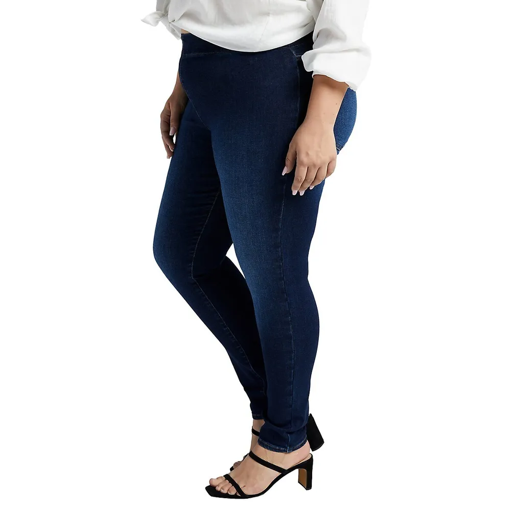 Forever Stretch Fit High-Rise Skinny Pull-On Jeans