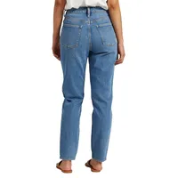 High-Rise Tapered-Leg Mom Jeans