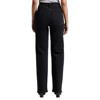 High Rise Trouser-Leg Jeans