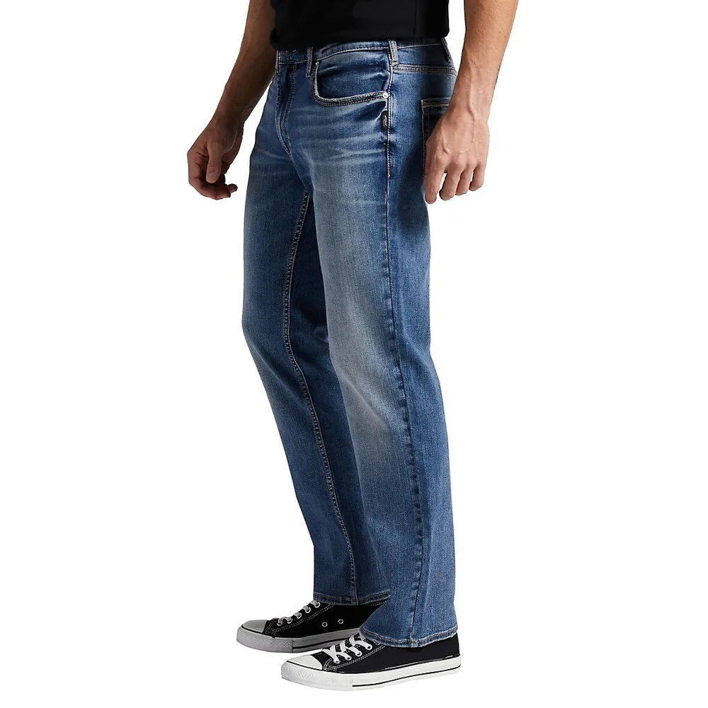 Allan Slim-Fit Straight-Leg Jeans