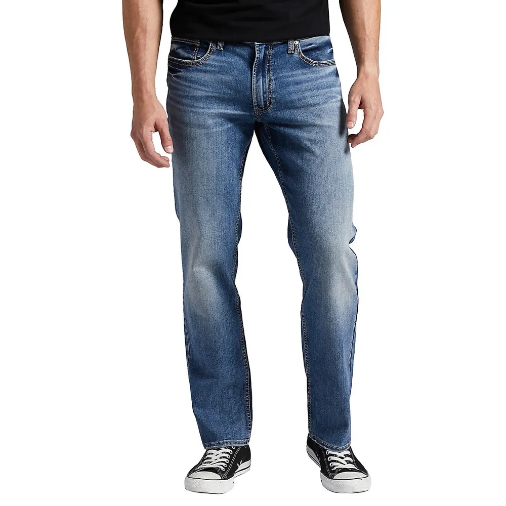 Allan Slim-Fit Straight-Leg Jeans