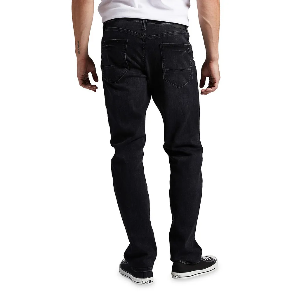 Machray Athletic-Fit Straight-Leg Jeans