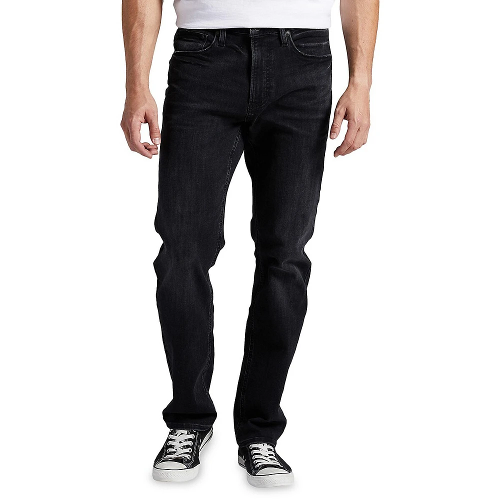 Machray Athletic-Fit Straight-Leg Jeans