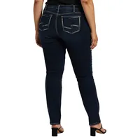 Elyse Mid-Rise Straight-Leg Jeans