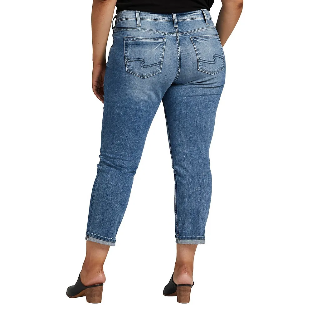 Beau High-Rise Slim-Leg Jeans