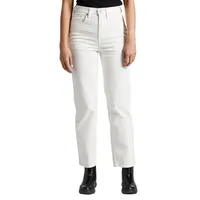 High-Rise Straight-Leg Jeans