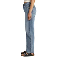 Mid-Rise Straight-Leg Dad Jeans