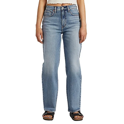 Mid-Rise Straight-Leg Dad Jeans