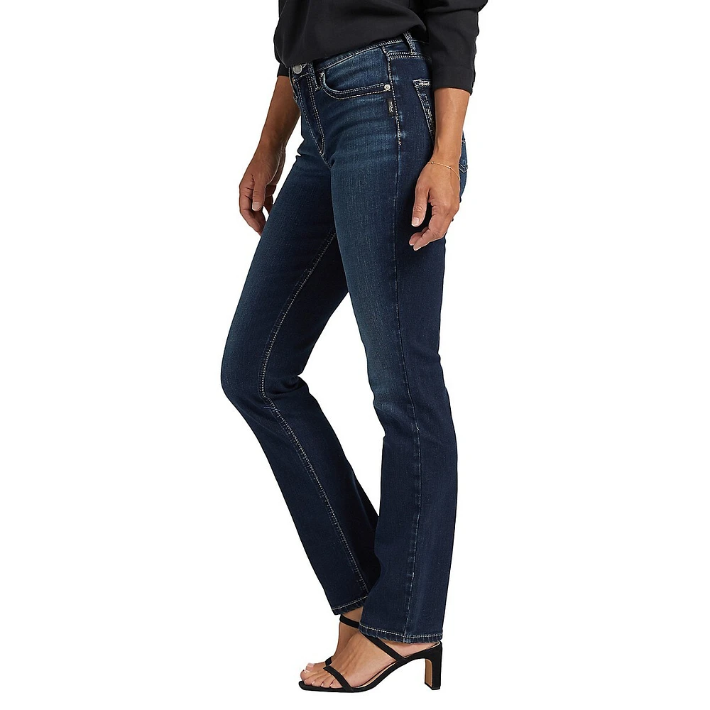 Avery High-Rise Straight-Leg Jeans