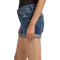 Boyfriend Mid-Rise Denim Shorts