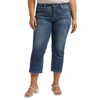 Suki Mid-Rise Denim Capris