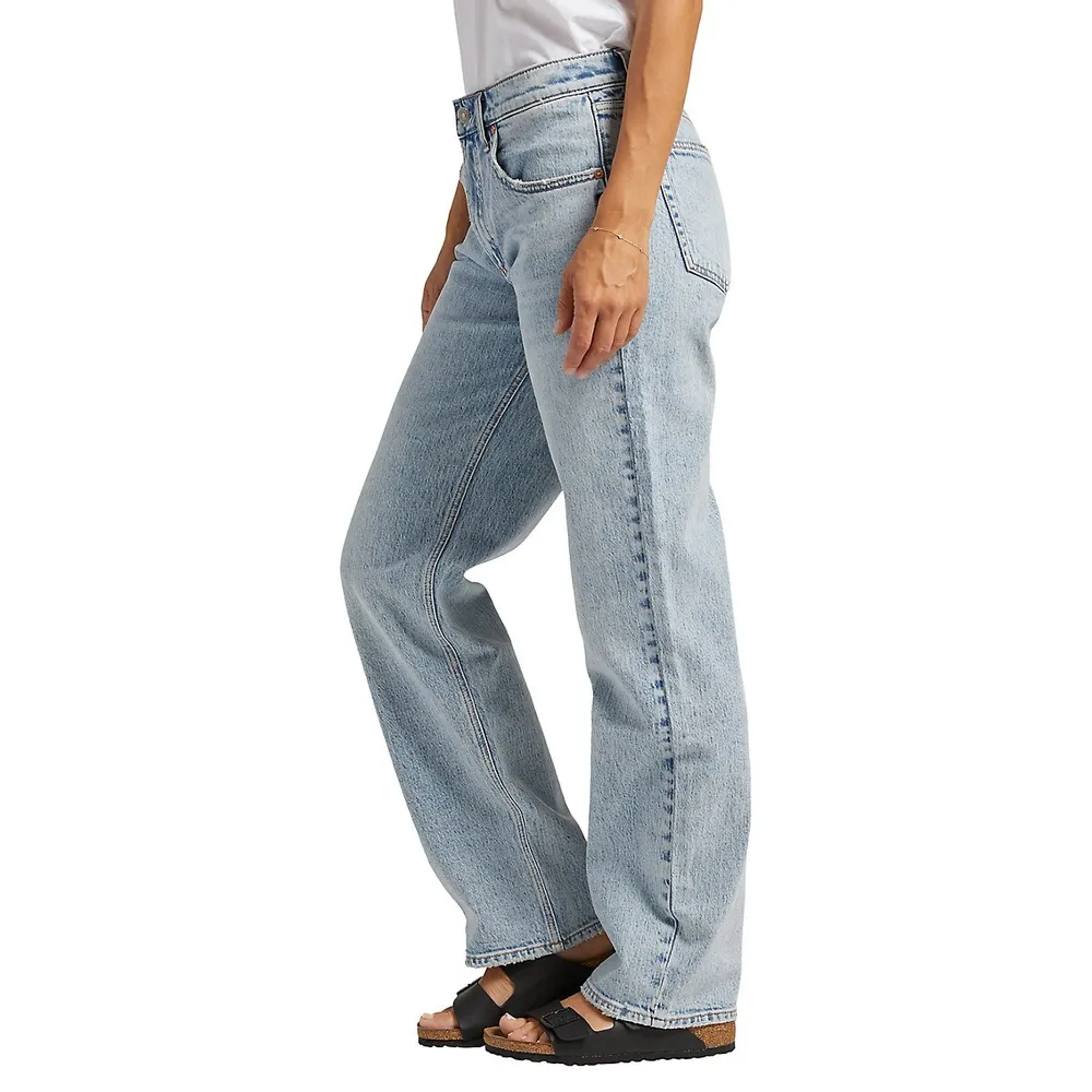 Low 5 Mid-Rise Straight-Leg Jeans