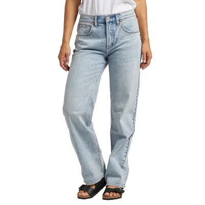 Low 5 Mid-Rise Straight-Leg Jeans