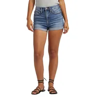 Beau High-Rise Boyfriend Denim Shorts