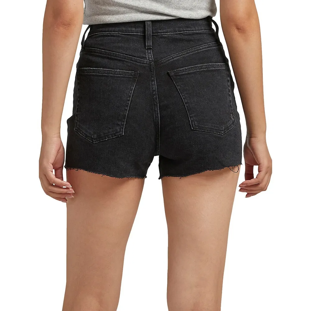 Highly Desirable High-Rise Denim Shorts