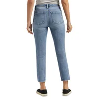 Most Wanted Mid-Rise Straight-Leg Ankle Jeans