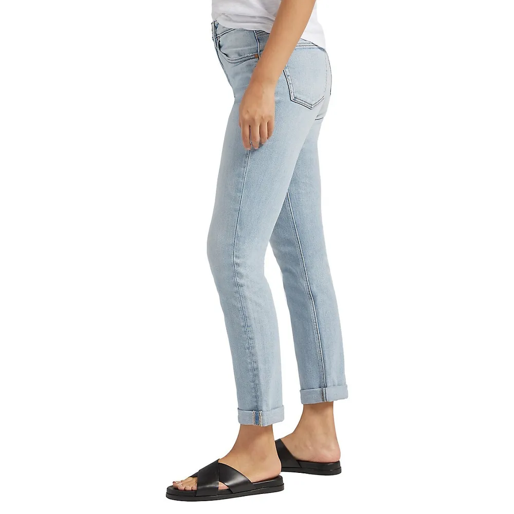 Beau High-Rise Slim-Leg Jeans