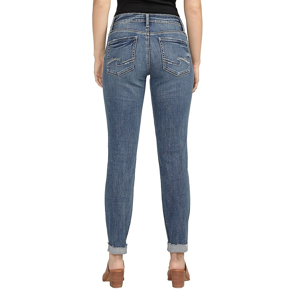 Boyfriend Mid-Rise Slim-Leg Jeans