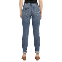 Boyfriend Mid-Rise Slim-Leg Jeans