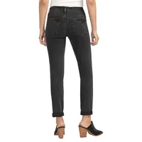 Boyfriend Mid-Rise Slim-Leg Jeans