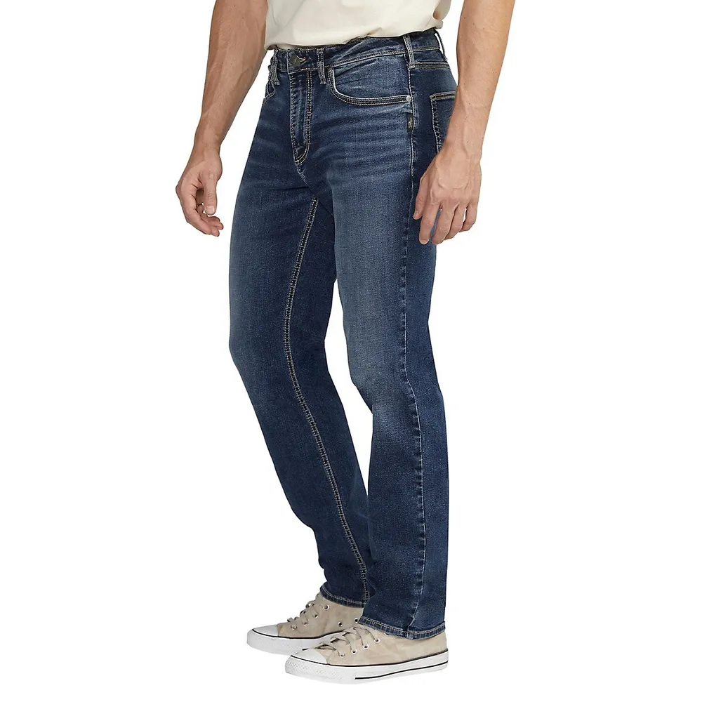 Machray Slim-Athletic Fit Straight-Leg Jeans