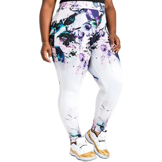 Poetic Justice Plus Size Curvy Women's Mauve Athletic Stripe A