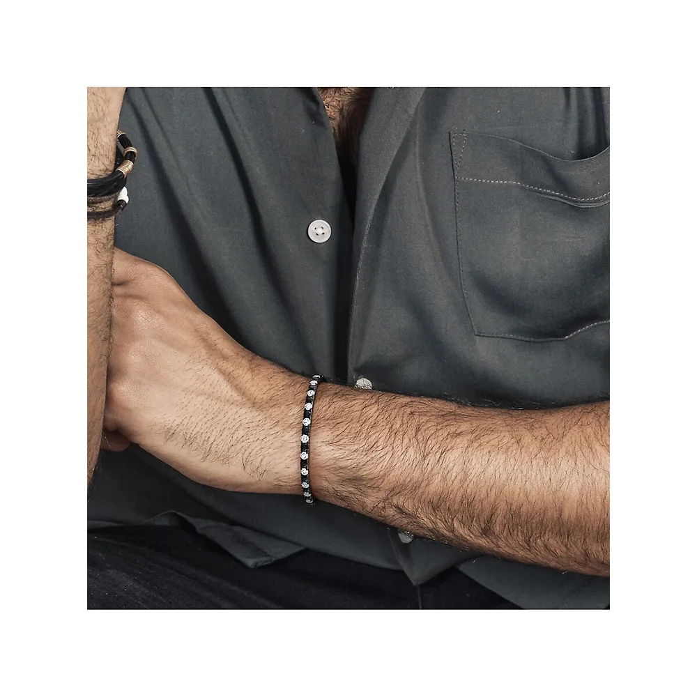 5 1/4 ct. Black Sapphire Tennis Bracelet (7.5 in) | Shane Co.