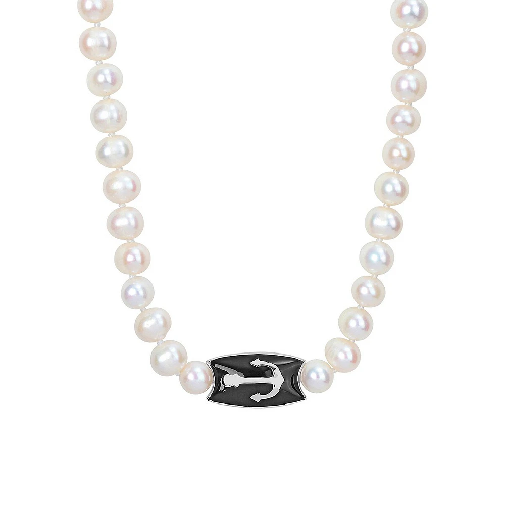 7.0-7.5mm White Freshwater Pearl Necklace, Bracelet & Earrings