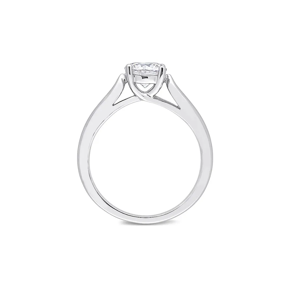 Sterling Silver Solitaire Ring