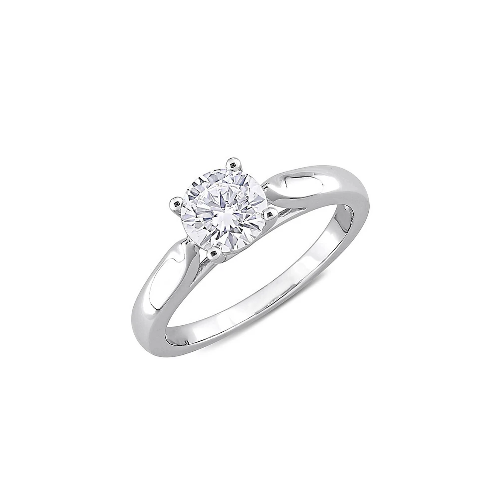 Sterling Silver Solitaire Ring