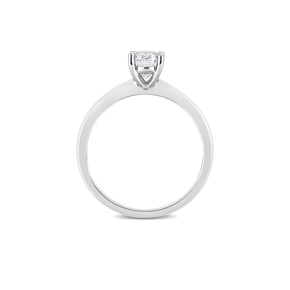 Sterling Silver Solitaire Ring