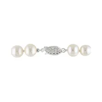 7.5-8mm Freshwater Pearl and Sterling Silver Bracelet