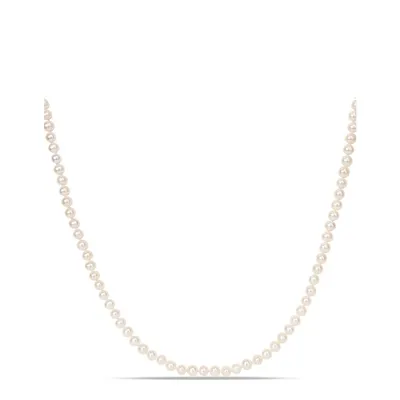 5-6mm Freshwater Pearl and Sterling Silver Necklace