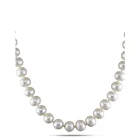 Freshwater 9-10mm Pearl and Sterling Silver Necklace