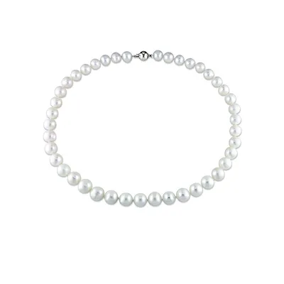 10-11mm Freshwater Pearl and Sterling Silver Necklace